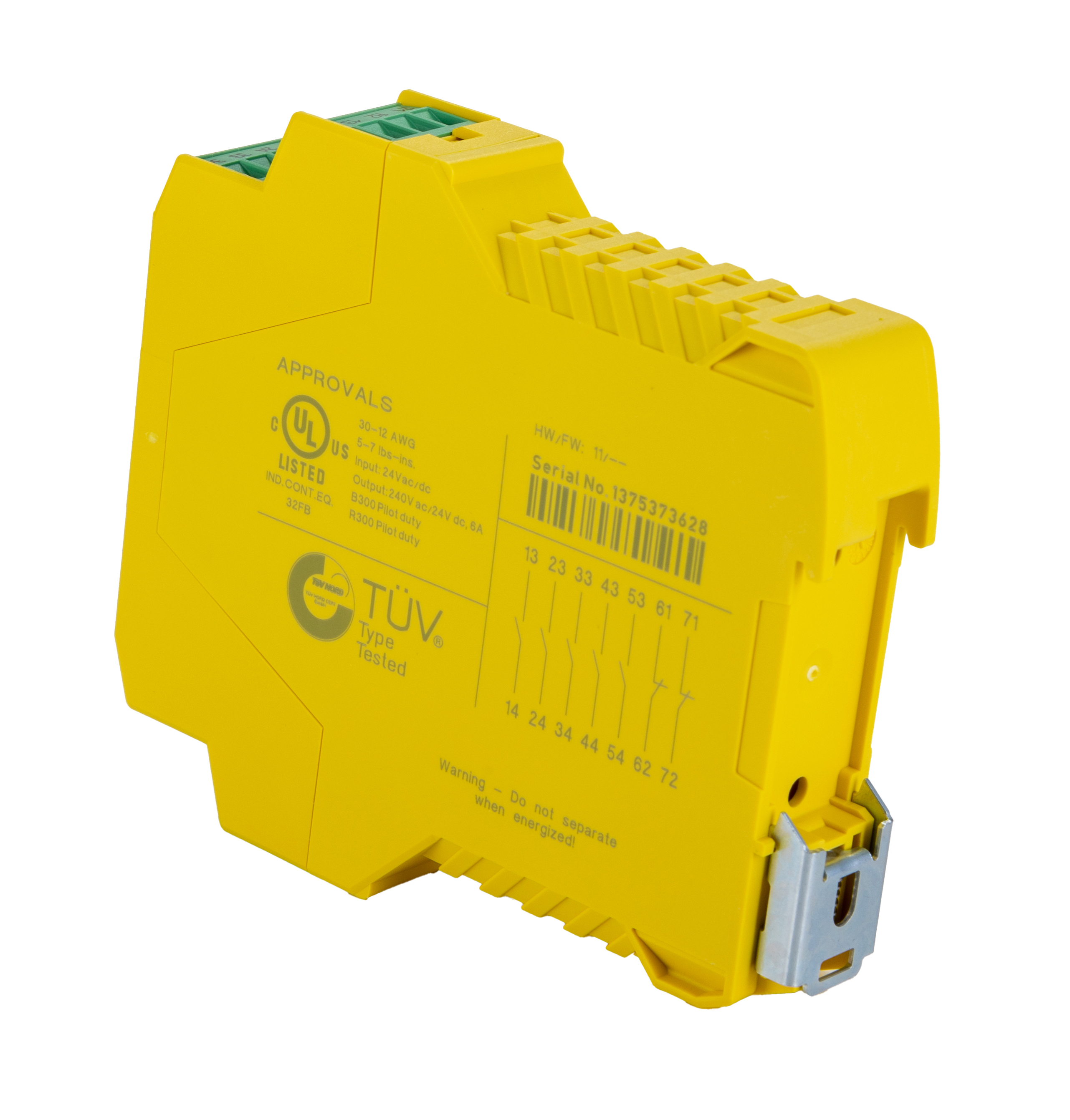 Phoenix Contact DIN Rail Force Guided Relay, 24V dc Coil Voltage, 5PST, DPST