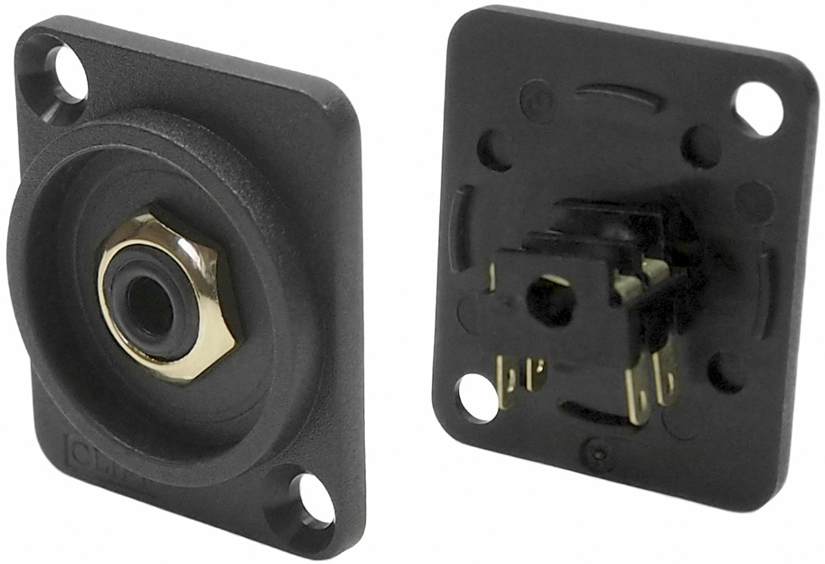 RS PRO Jack Connector 3.5 mm Panel Mount Mono Socket, 2Pole