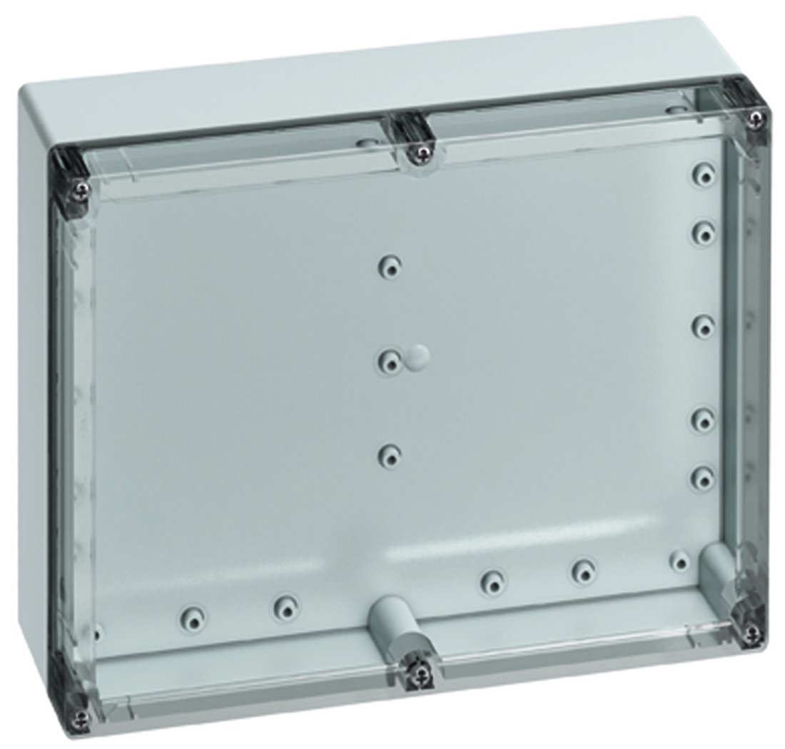 Spelsberg TG Series Grey ABS Enclosure, IP66, IP67, Clear Lid, 302 x 232 x 90mm