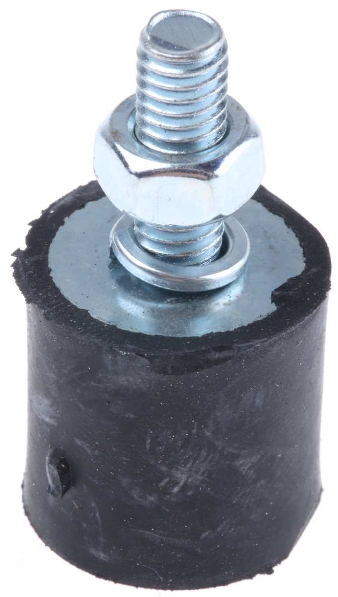 FIBET M6 Anti Vibration Mount, Male to Female Bobbin with 18kg Compression Load