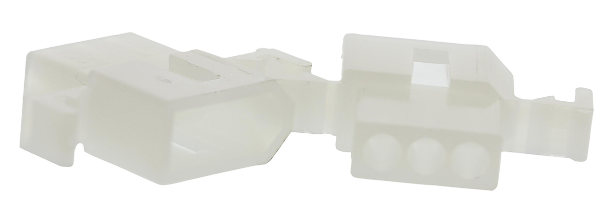 Molex, STANDARD .062" Male Connector Housing, 3.68mm Pitch, 3 Way, 1 Row