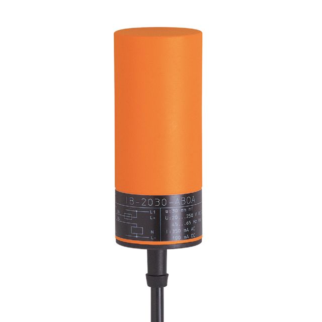 ifm electronic Inductive Smooth Barrel Proximity Sensor, 30 mm Detection, 2-Wire NO, 20 → 250 V ac/dc, 20