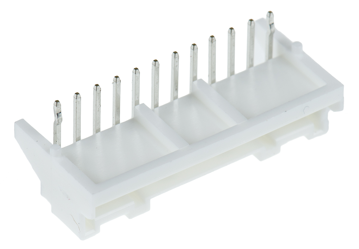 JST PA Series Right Angle Through Hole PCB Header, 12 Contact(s), 2 mm Pitch, 1 Row, Shrouded
