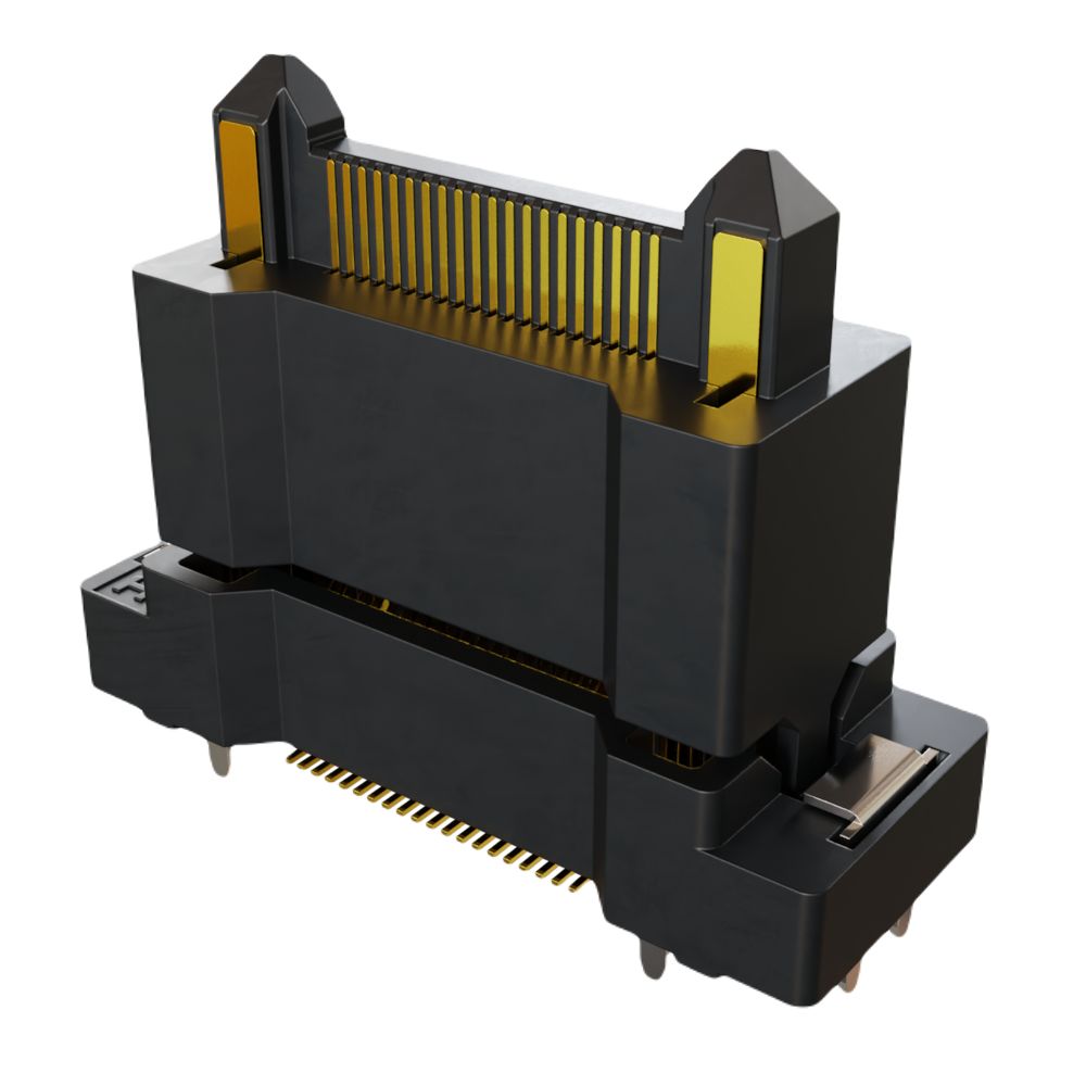 HARWIN FLECTO Series Vertical Surface PCB Header, 40 Contact(s), 0.5 mm Pitch, 2 Row, Shrouded