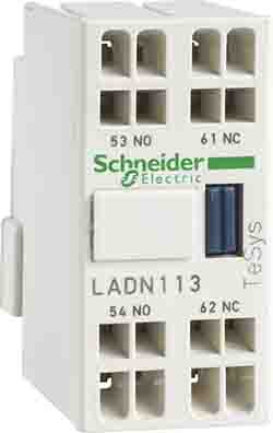 Schneider Electric Auxiliary Contact Block, 2NC, DIN Rail Mount, TeSys LADN