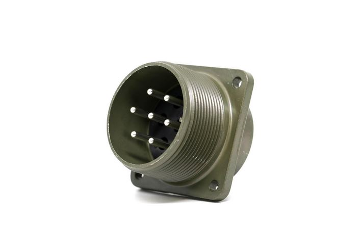 Amphenol Industrial, MS-E 4 Way MIL Spec Circular Connector Plug, Pin Contacts,Shell Size 18, Quick Coupling Threaded,
