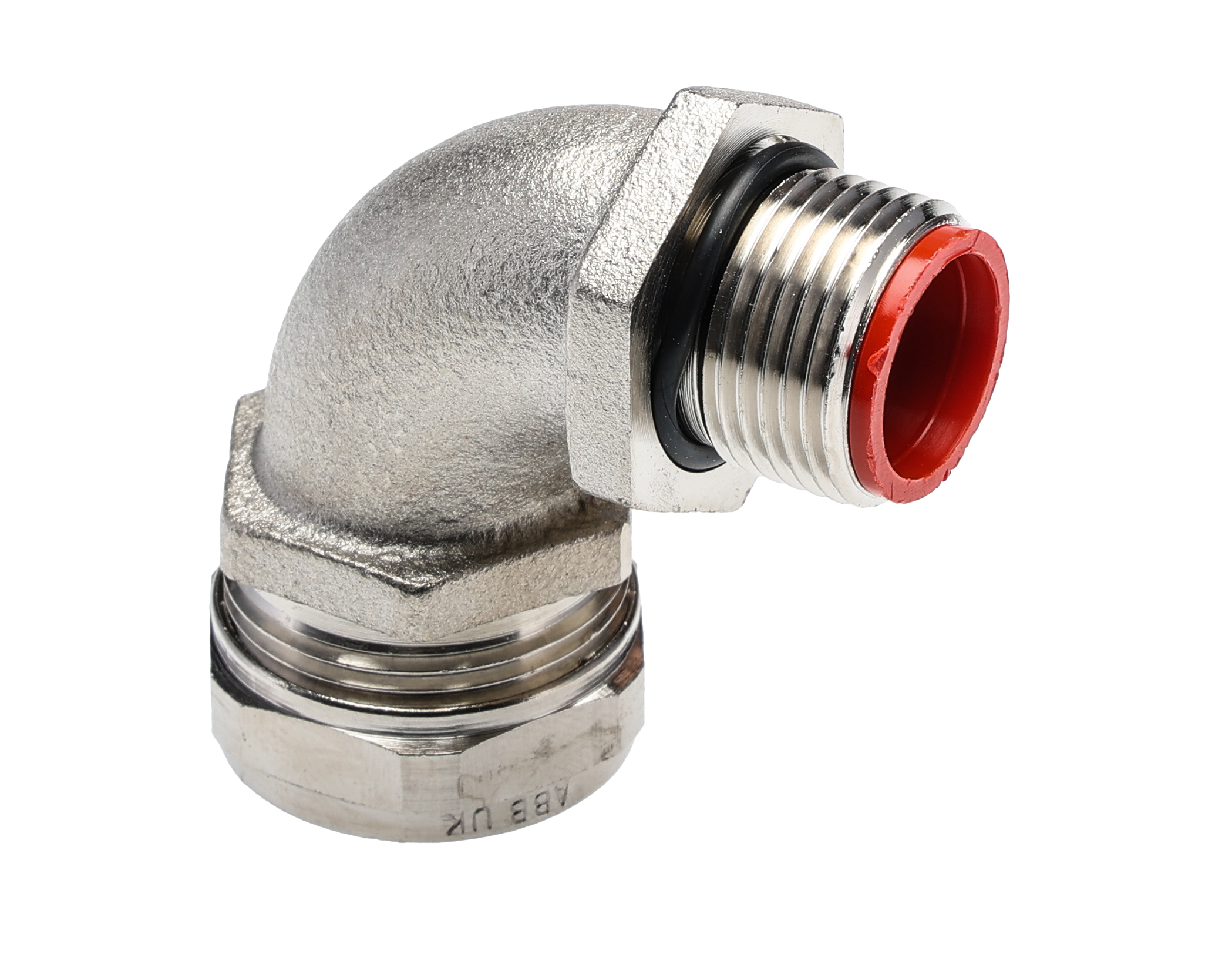 Adaptaflex Straight, Conduit Fitting, 20mm Nominal Size, M20, Nickel Plated Brass, Silver