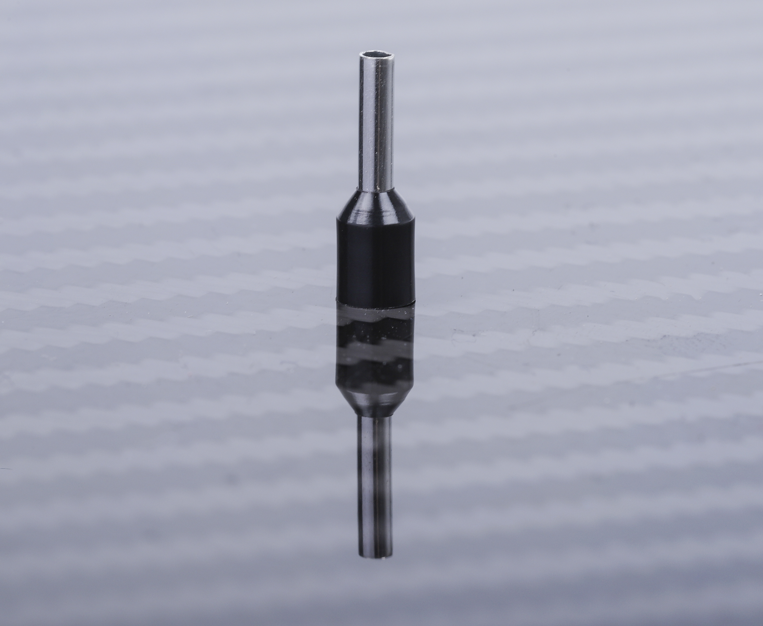 RS PRO Insulated Crimp Bootlace Ferrule, 8mm Pin Length, 1.7mm Pin Diameter, 1.5mm² Wire Size, Black