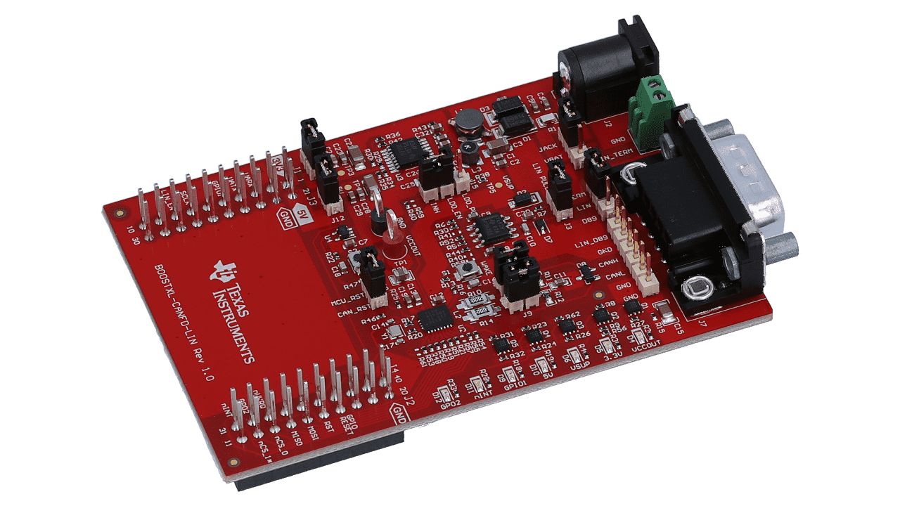 Texas Instruments Interface Development Kit BOOSTXL-CANFD-LIN RF Transceiver Interface Board for TCAN4550-Q1,