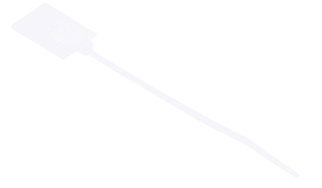 RS PRO Cable Tie Cable Markers, Natural, Pre-printed "Blank", for Cables