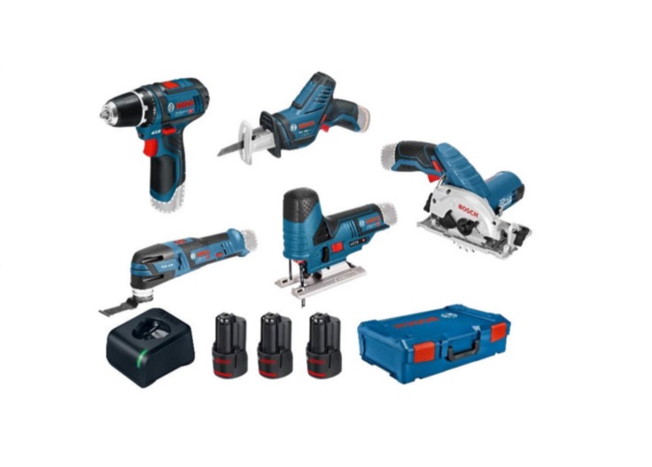 Bosch 0615A0017C, 12V Cordless Power Tool Kit - Tool Kit, Type C - Euro Plug