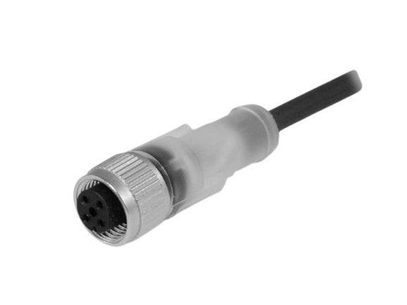 Baumer Female 4 way M12 x 1 to 4 way M12 x 1 Cordset, 5 m