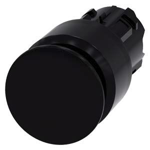 Siemens SIRIUS ACT 3SU10 Series Black Latching Push Button Head, 22mm Cutout, IP66, IP67, IP69K