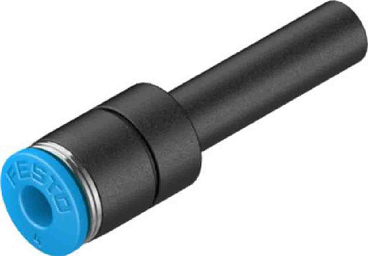Festo QS Series Reducer Nipple, Push In 6 mm to Push In 4 mm, Tube-to-Tube Connection Style, 130695