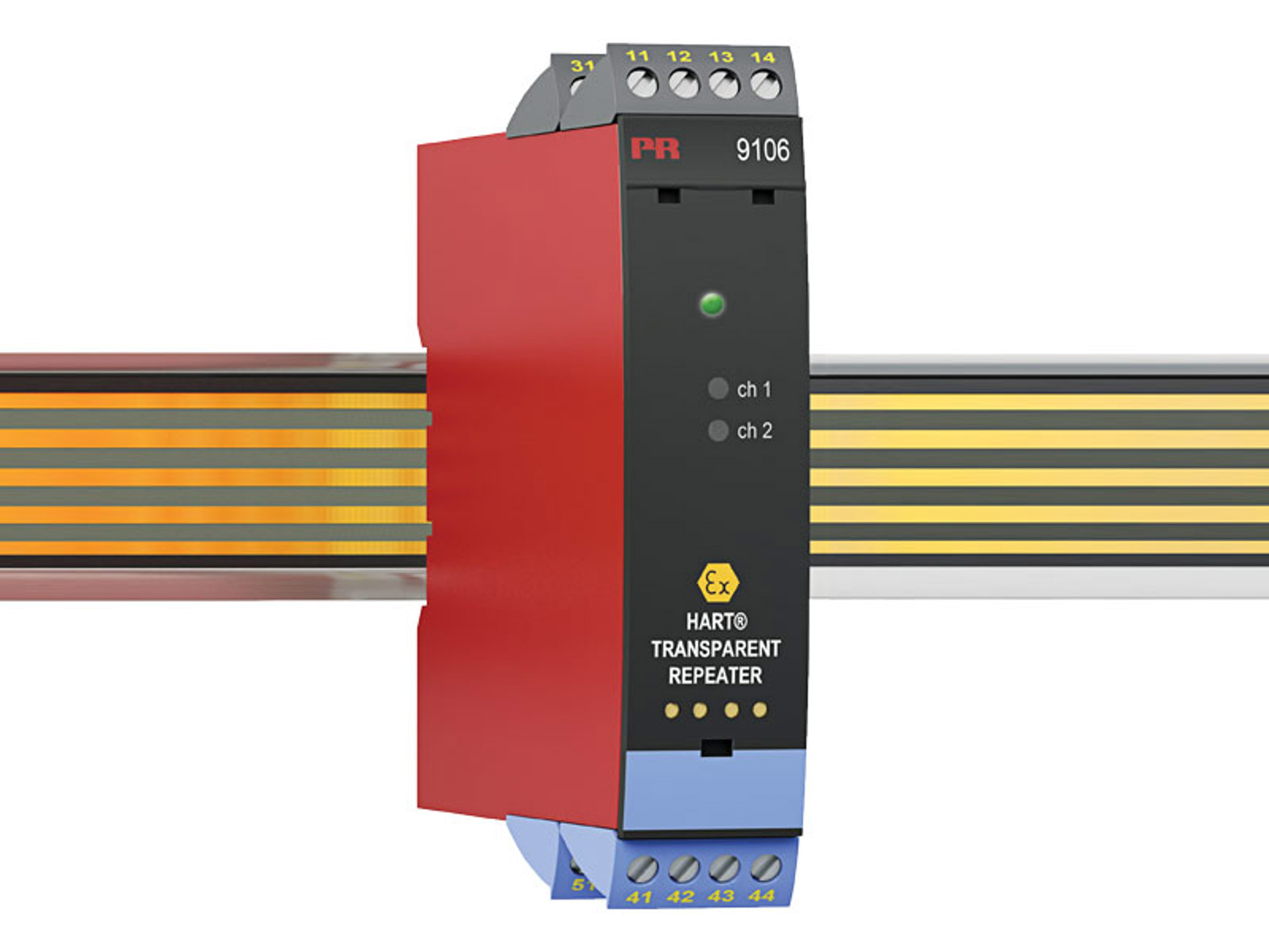 PR Electronics 9 Series Signal Conditioner, Current Input, Current, Relay Output, 19.2 → 31.2V dc Supply