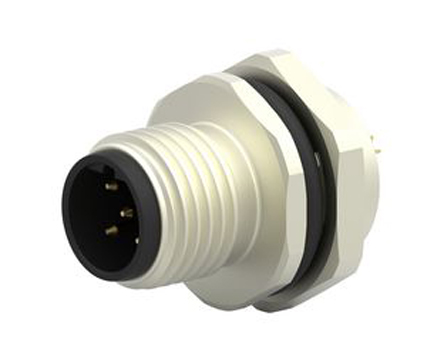 TE Connectivity Circular Connector, 5 Contacts, Panel, M12 Connector, Plug, Male, IP67, M12 Series