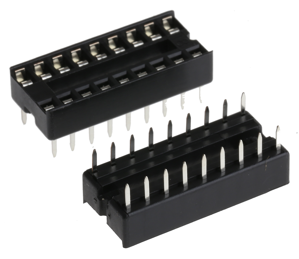 Winslow, W3100 2.54mm Pitch Vertical 18 Way, Through Hole Stamped Pin Open Frame IC Dip Socket, 10A