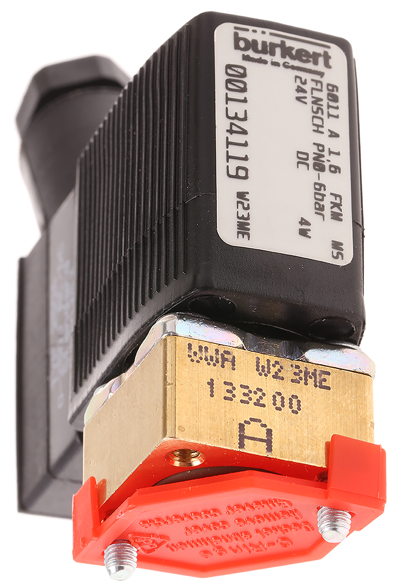 Burkert Solenoid Valve 134119, 2 Port, NC, 24 V dc