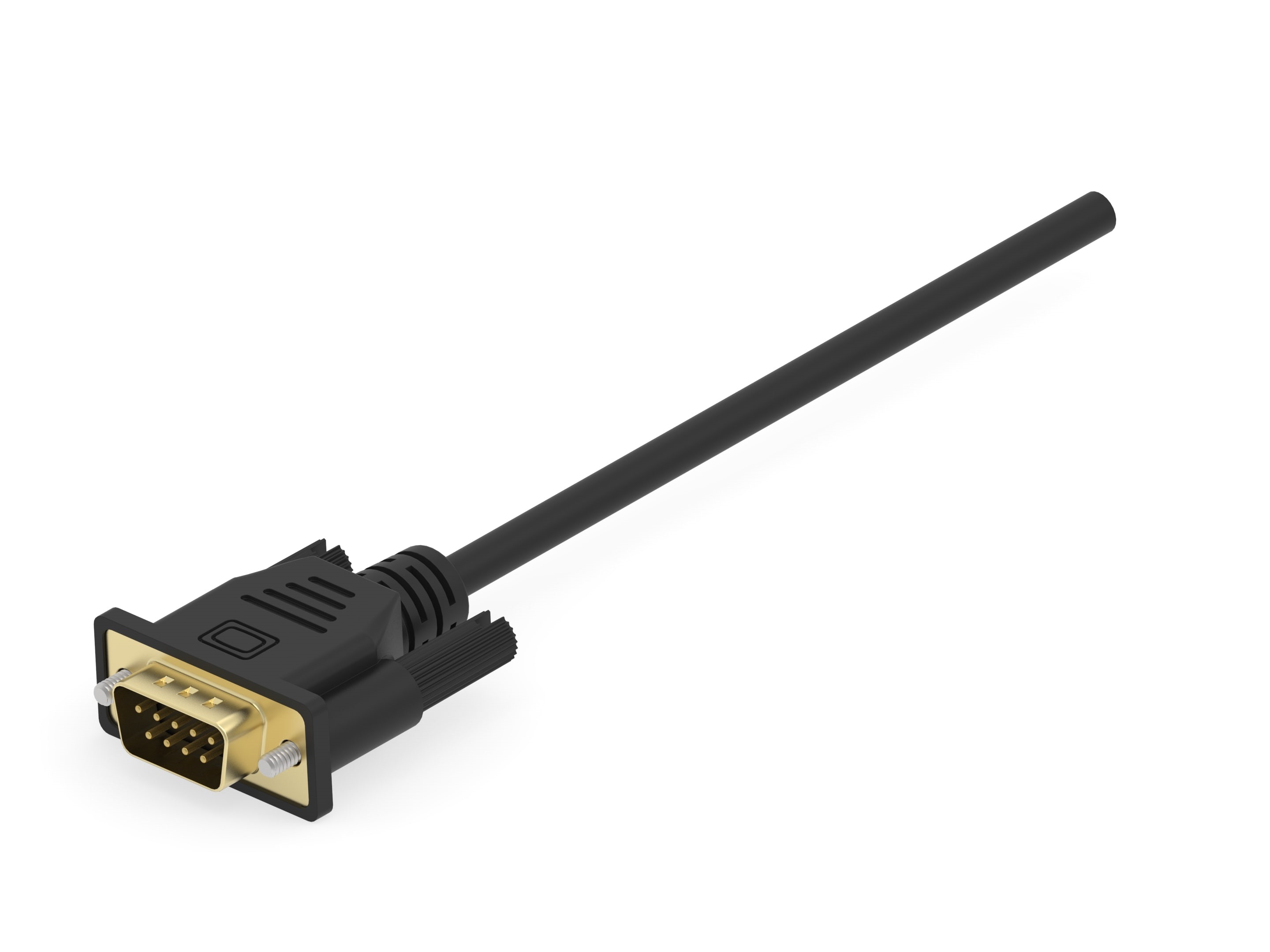 TE Connectivity Male 9 Pin D-sub to Male 9 Pin D-sub Serial Cable, 6ft, AMPLIMITE D-SUBMINIATURE CABLE ASSEMBLIES Series