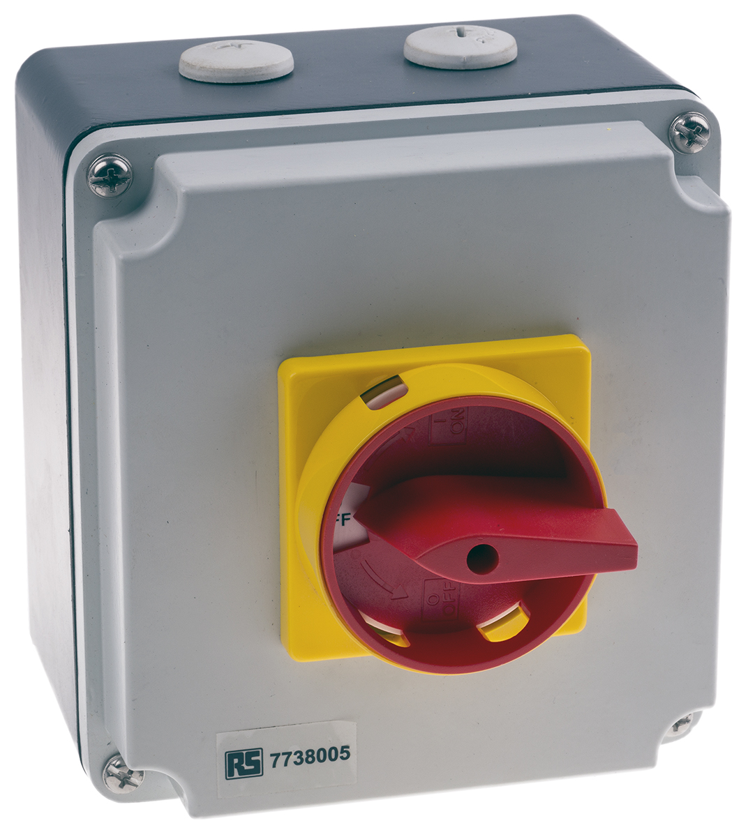 RS PRO 4P Pole Panel Mount Isolator Switch - 40A Maximum Current, 18.5kW Power Rating, IP65