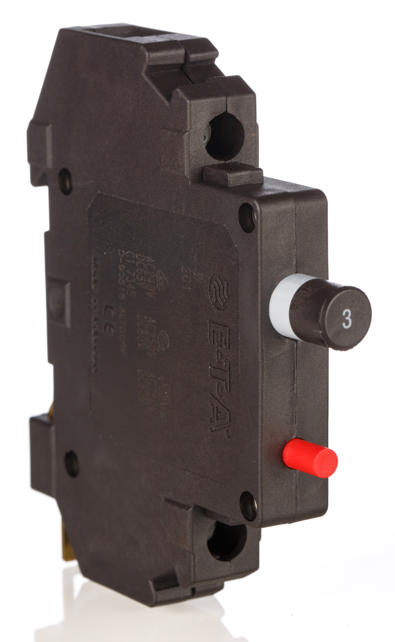 ETA Thermal Magnetic Circuit Breaker - 201  Single Pole, 3A Current Rating