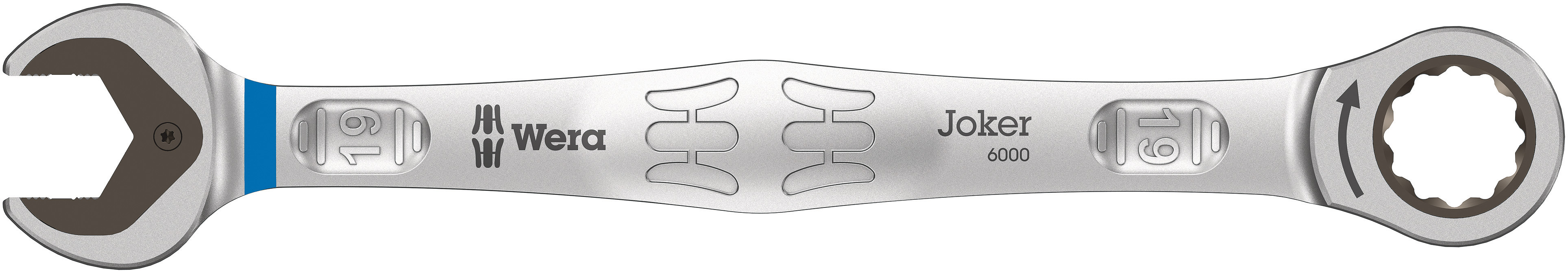 Wera Joker Series Combination Ratchet Spanner, 19mm, Metric, Double Ended, 246 mm Overall