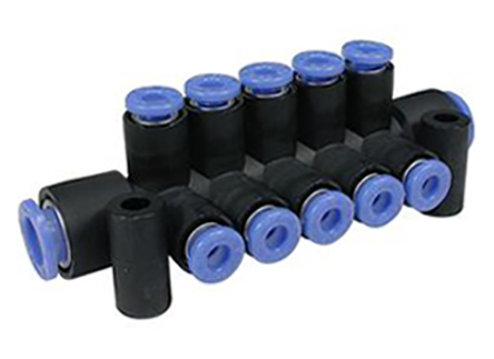 SMC KM16 3 Outlet Manifold Push In 6 mm Push In 6 mm