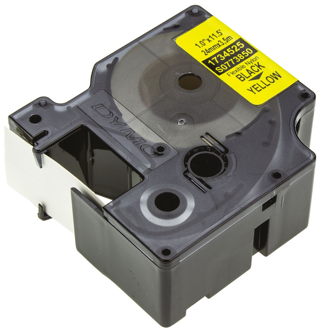 Dymo on Yellow Label Printer Tape