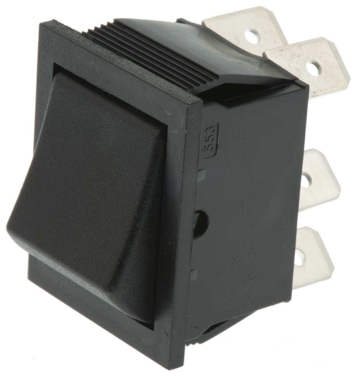 Arcolectric (Bulgin) Ltd DPDT, (On)-On Rocker Switch Panel Mount