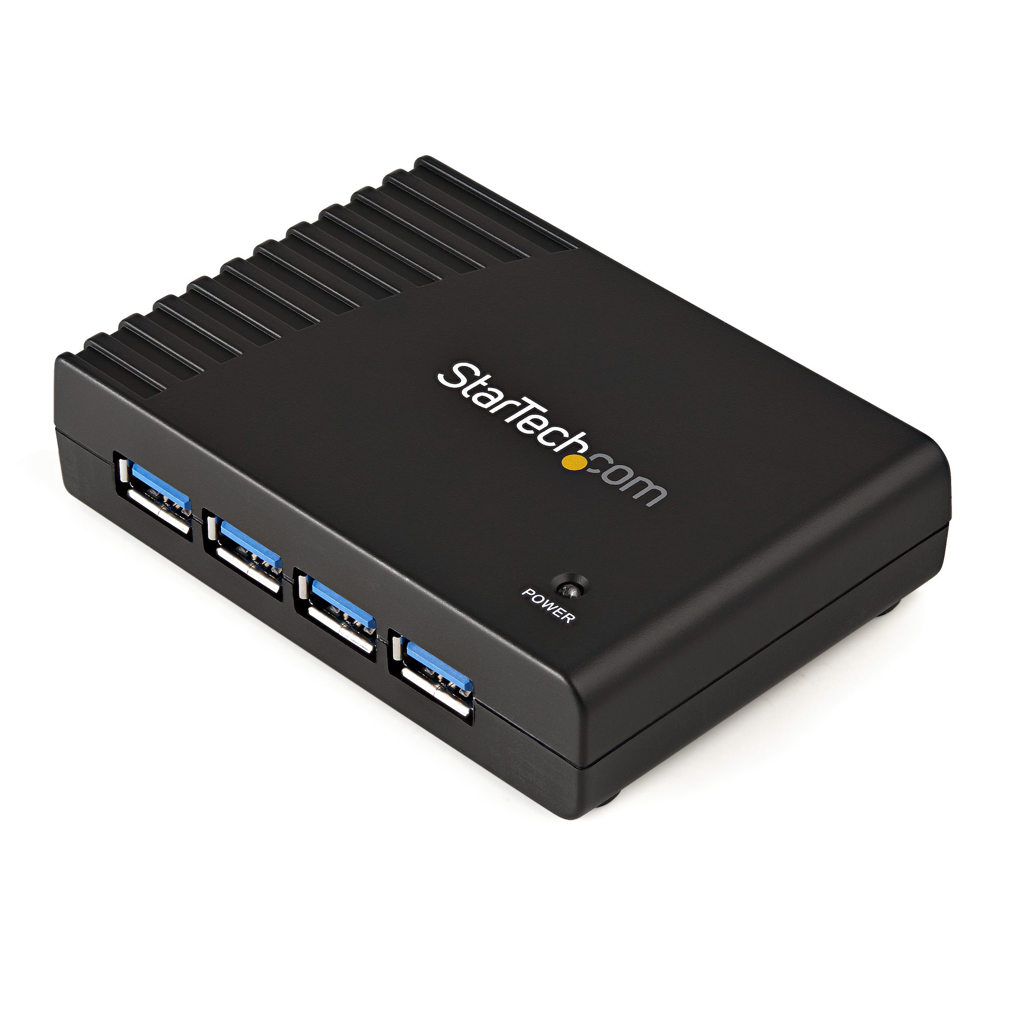 StarTech.com 4 Port USB 3.0 USB A USB 3.0 Hub, External Power Adapter Powered, 3.7 x 2.7 x 0.9in
