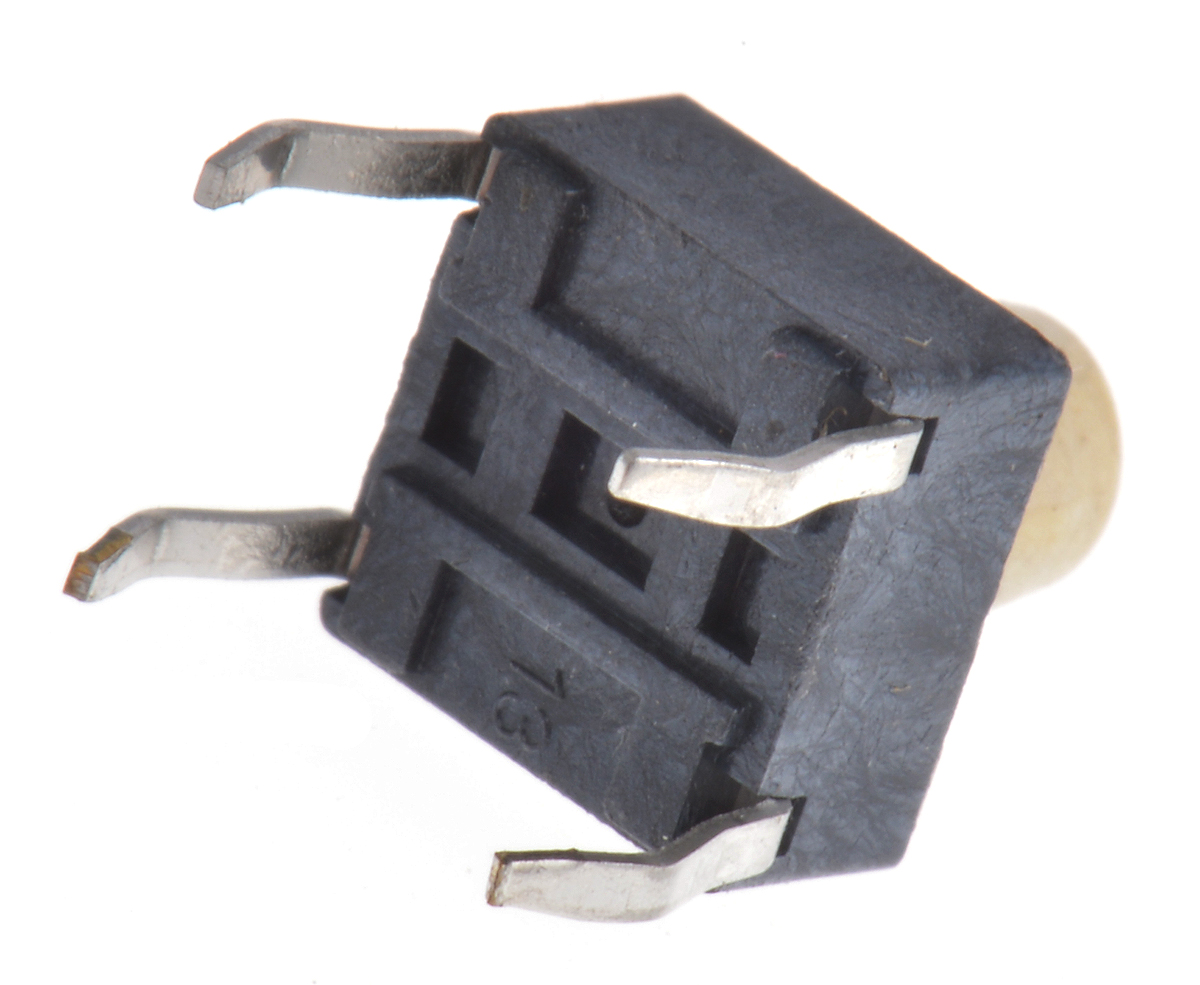 Wurth Elektronik White Tactile Switch, SPST 50 mA @ 12 V dc 3.6mm Through Hole