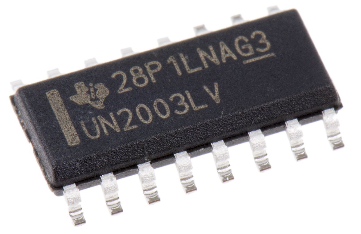 Texas Instruments ULN2003LVDR, 7-element NPN Darlington Transistor, 140 mA 8 V, 16-Pin SOIC