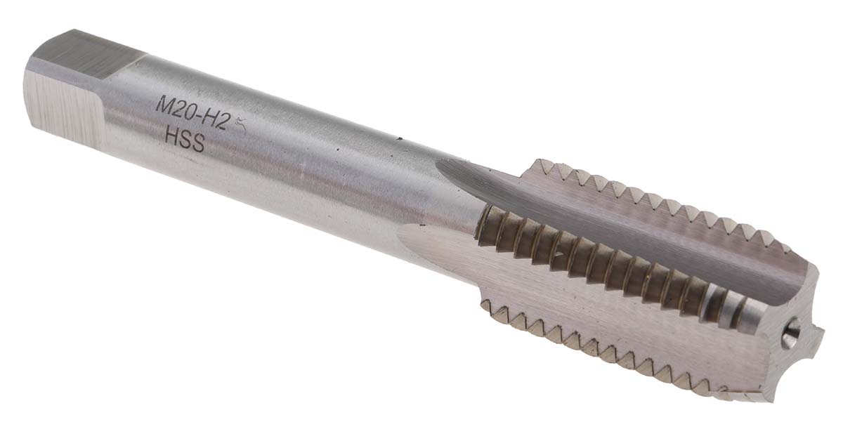 RS PRO Tap Set HSS 2-Piece 2.5mm Pitch Metric Standard Hand Tap M20 Thread