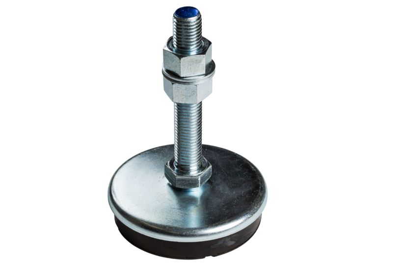 Serious 16mm 98mm Dia. Rubber Levelling Adjustable Foot, 5000kg Static Load Capacity