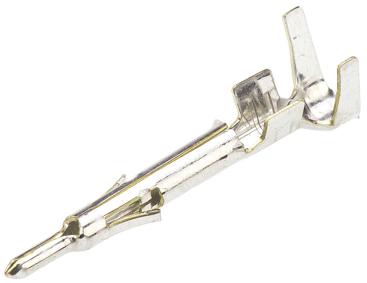 TE Connectivity Mini-Universal MATE-N-LOK Series Male Crimp Terminal, 20AWG Min, 16AWG Max