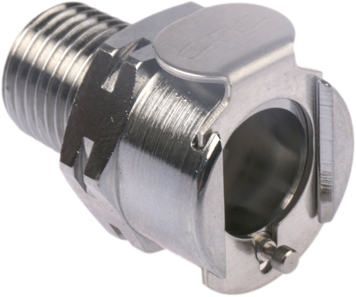 Colder Products Hose Connector, Straight Threaded Coupling, BSPT 1/4in, 17.3 bar