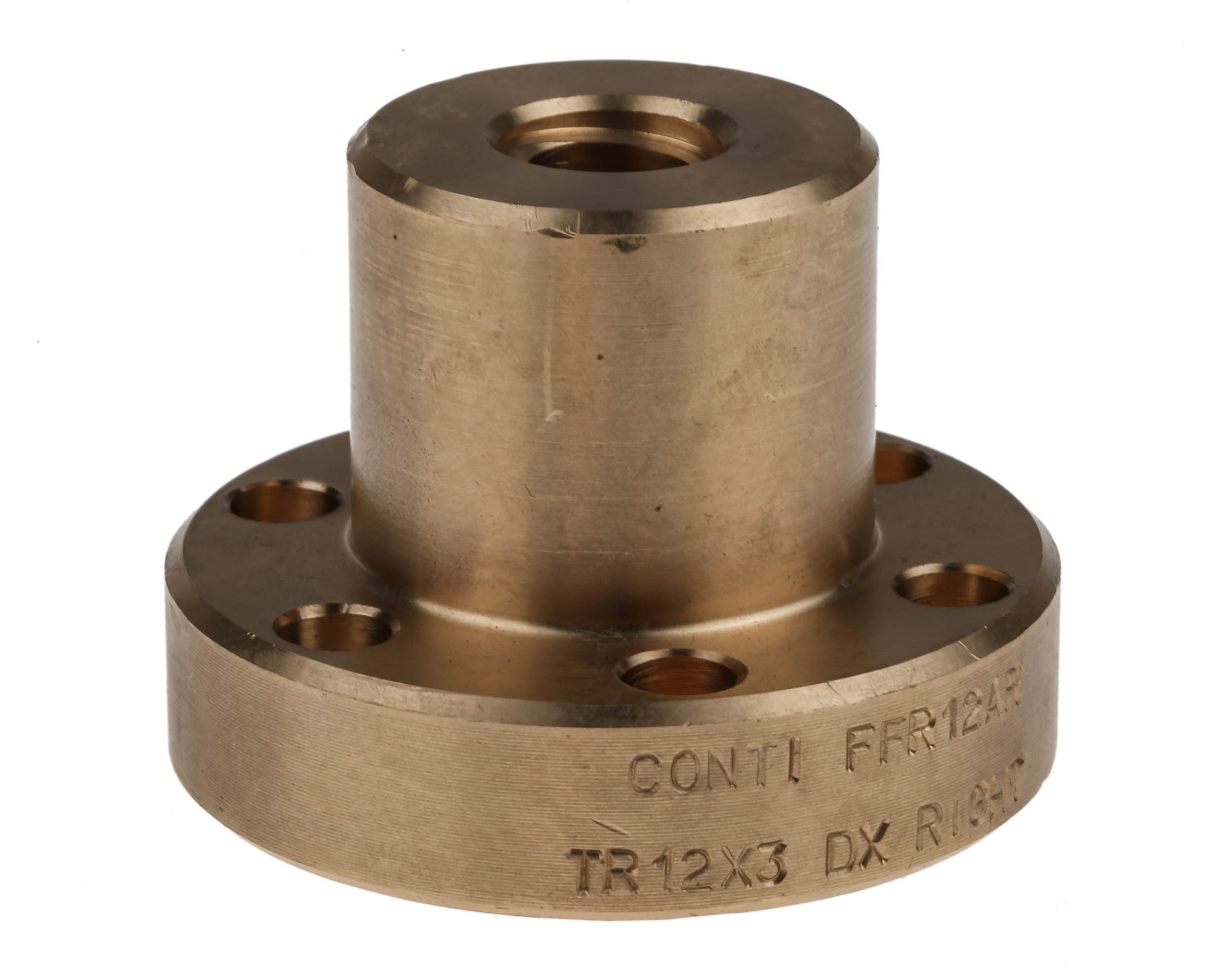 RS PRO Flanged Round Nut For Lead Screw, For Shaft Dia. 12mm