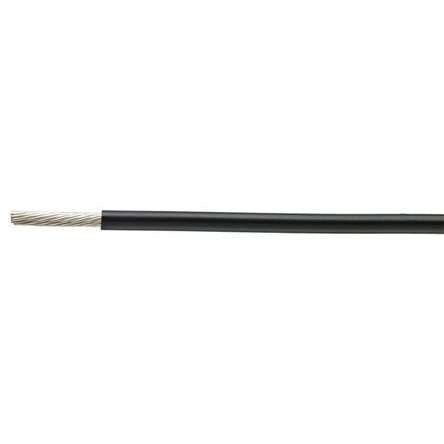 TE Connectivity 99M Series Black 0.24 mm² Hook Up Wire, 24 AWG, 19/36, 100m, Polyester Insulation, 99M0111-24-0