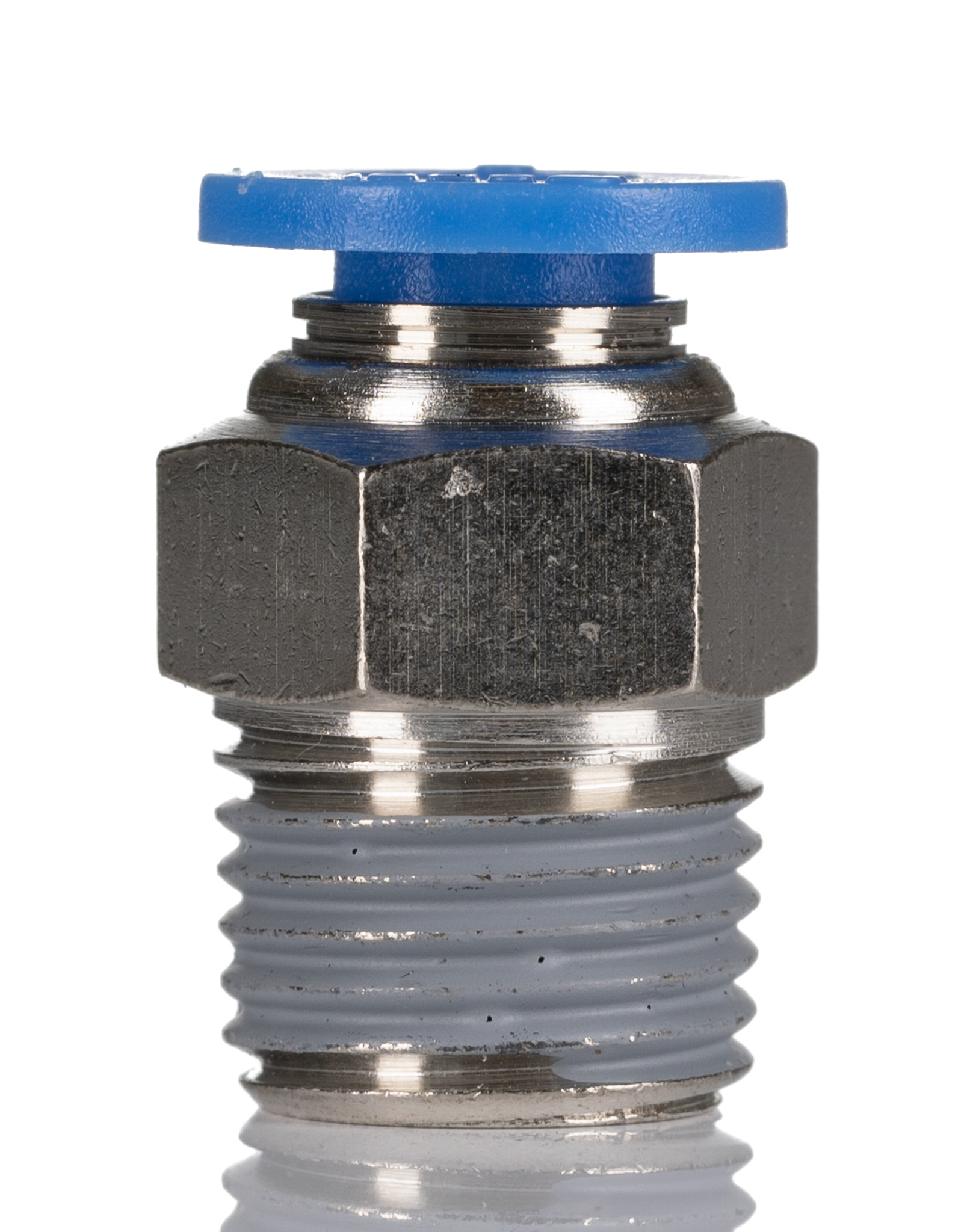 RS PRO Straight Threaded Adaptor, R 1/4 to Push In 8 mm, Threaded-to-Tube Connection Style