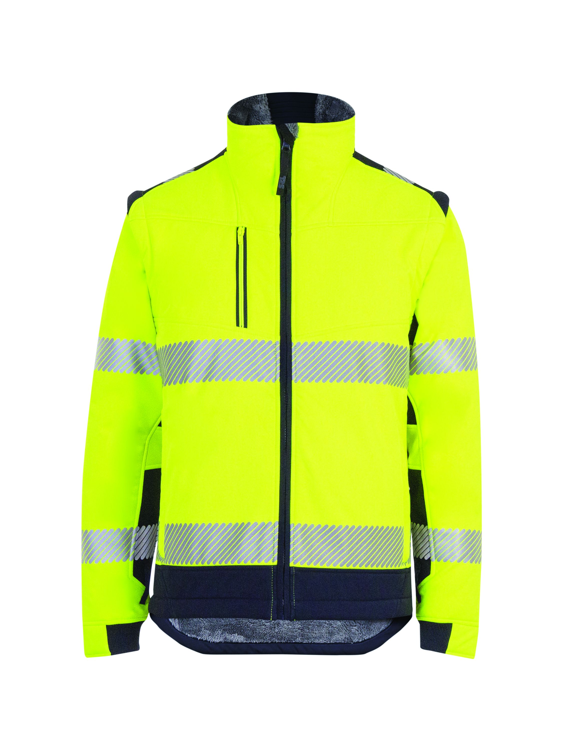 T2S SHERPA Yellow Unisex Hi Vis Jacket, M