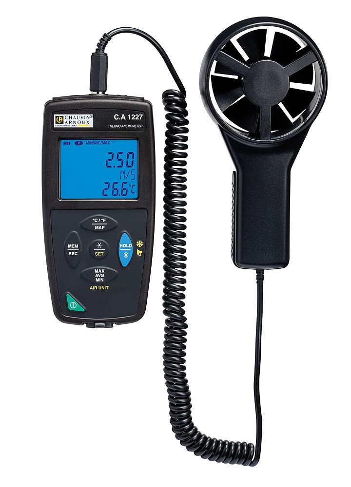 Chauvin Arnoux CA 1227 Vane Anemometer, 35m/s Max