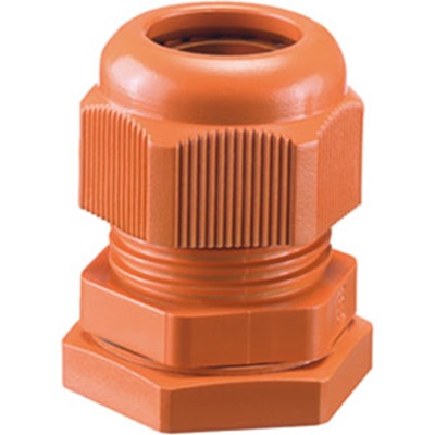 HENSEL AKMF Series Orange Polyamide Cable Gland, M40 Thread, 19mm min., 28mm max., IP66