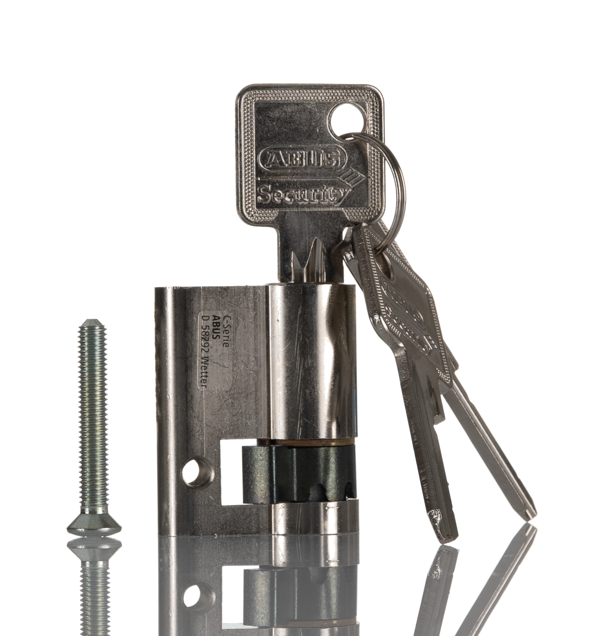 Rittal Silver Lock Insert, Mini Handle