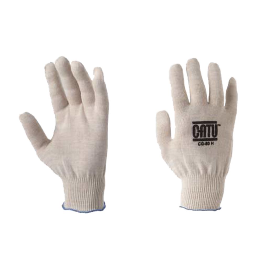Catu CG-80-H White Cotton Glove, Size 9/10