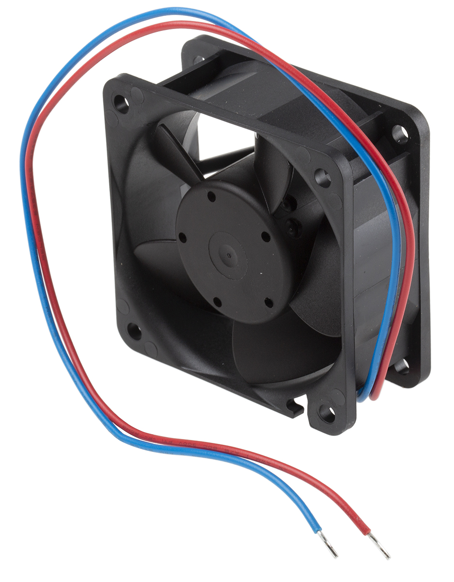 ebm-papst 600 N Series Axial Fan, 24 V dc, DC Operation, 43m³/h, 2.5W, 60 x 60 x 25mm