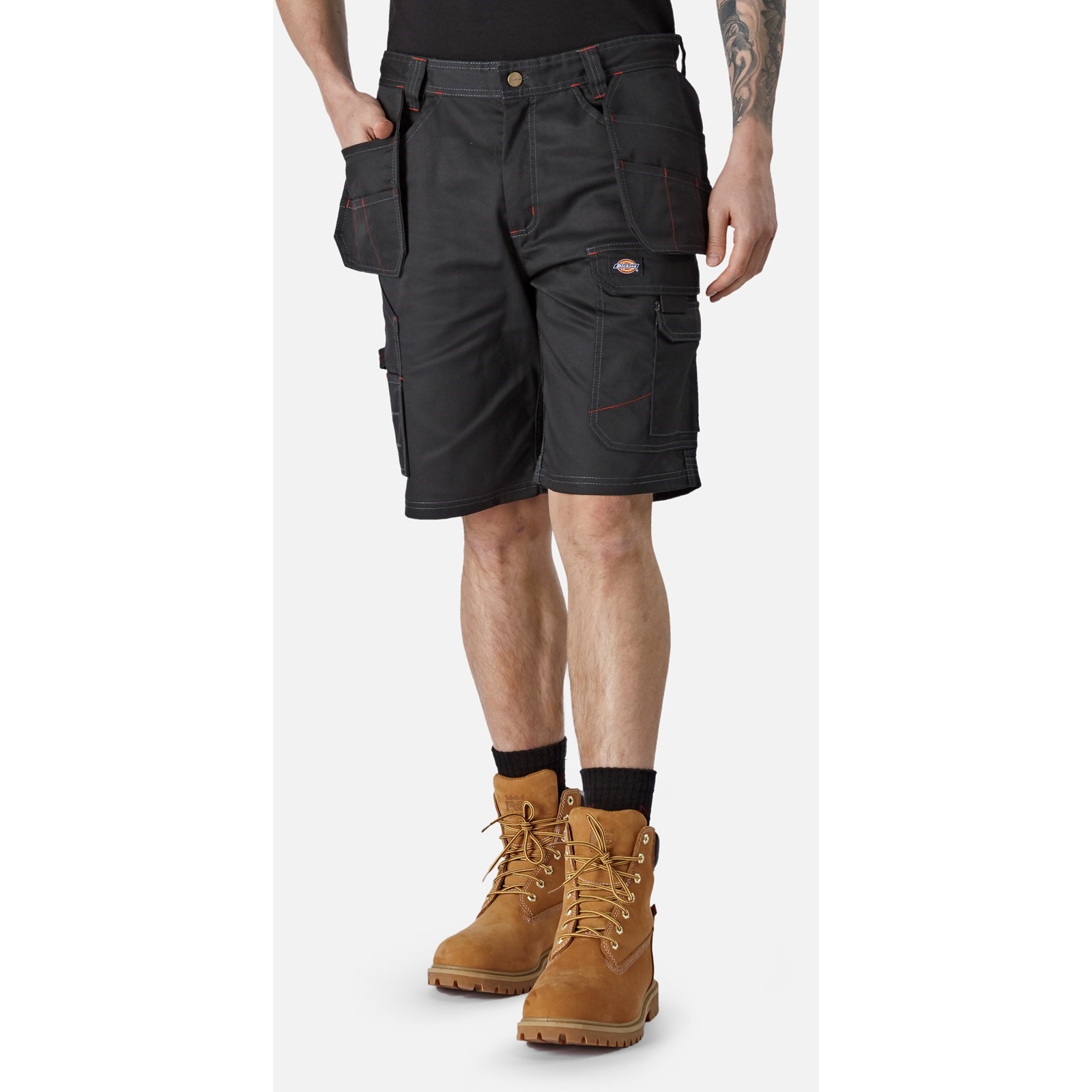 Dickies Redhawk Pro Black 35% Cotton, 65% Polyester Work shorts, 30in