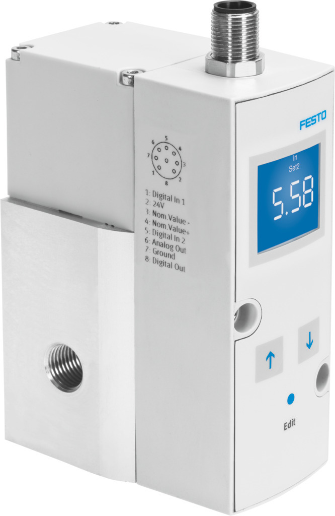 Festo G 1/4 Pneumatic Regulator - 0.06bar to 6bar, 1/4 in, 8bar max. input, 571301