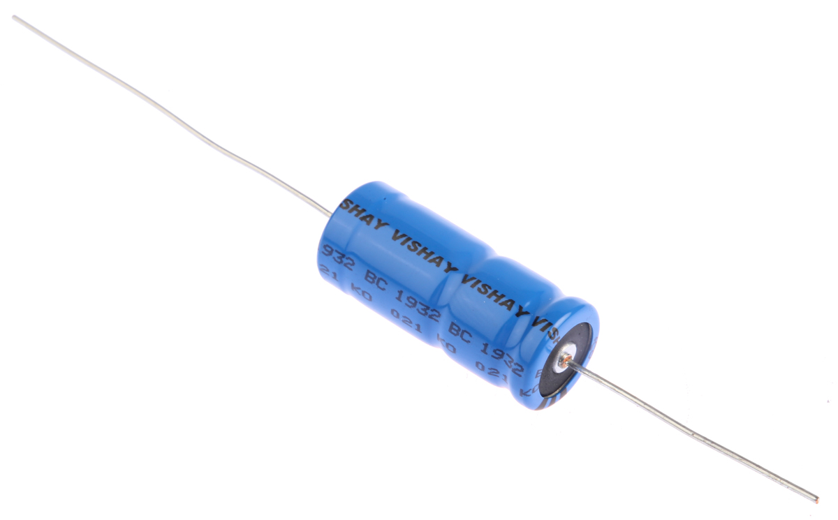 Vishay 1000μF Aluminium Electrolytic Capacitor 40V dc, Axial, Through Hole - MAL202117102E3