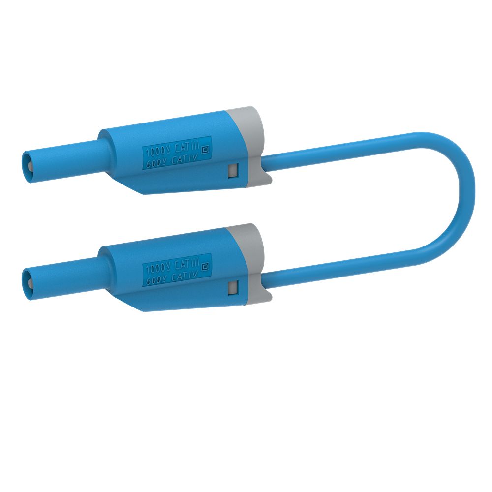 Electro PJP Plug, 12A, 1kV, Blue, 50cm Lead Length