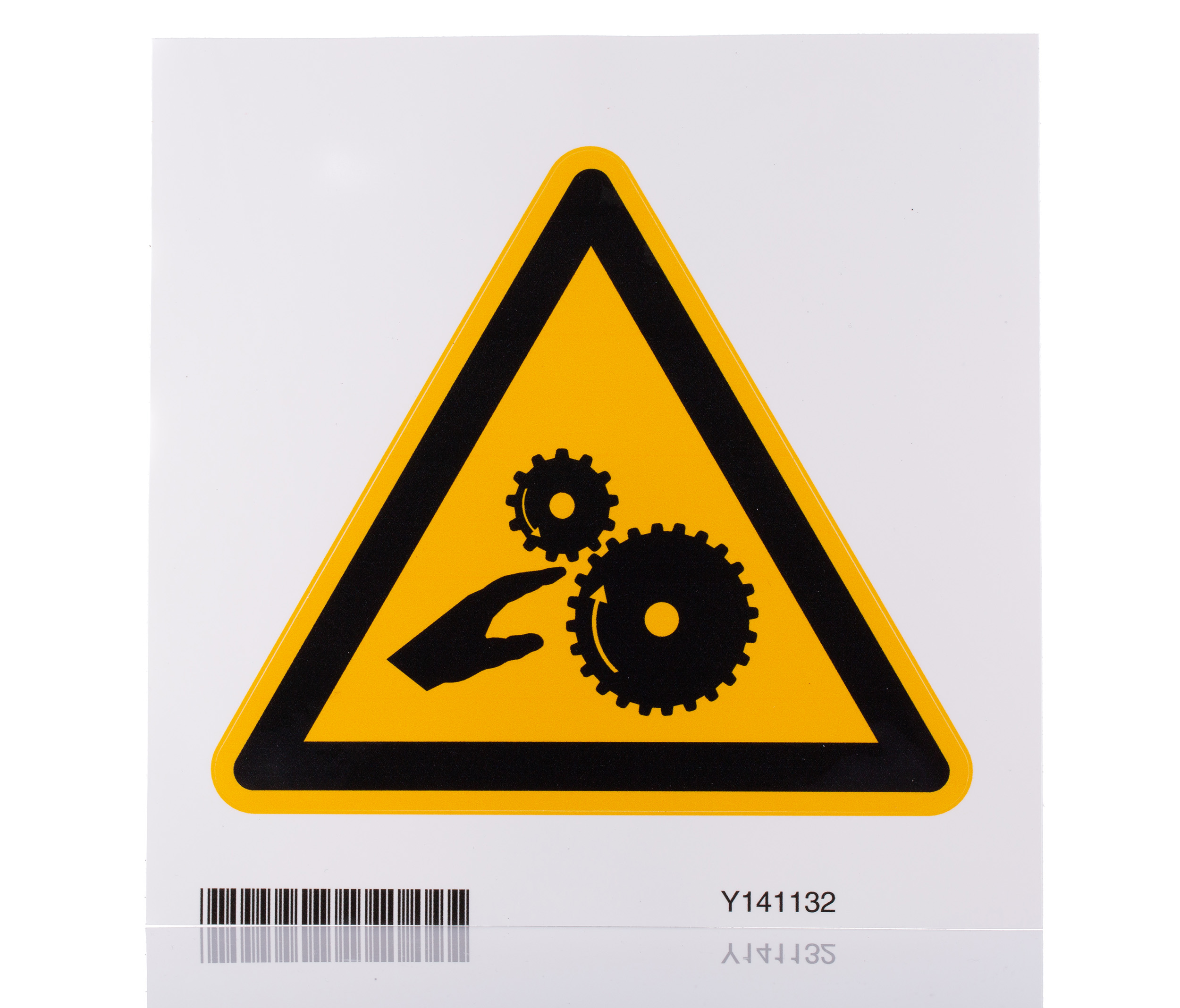 Brady Self-Adhesive Machinery Hazard Hazard Warning Sign